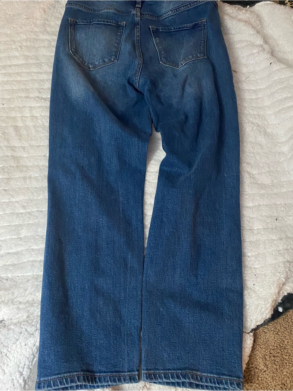 Dear John Women's Blue Straight-Leg Distressed Jeans - Picture 2 of 3